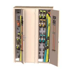 SV Techniques, tout pour les ateliers d'entretien des skis et surfs | KORALP wood storage locker